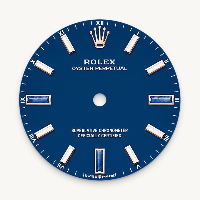 Rolex Oyster Perpetual 34, Esfera blue stone