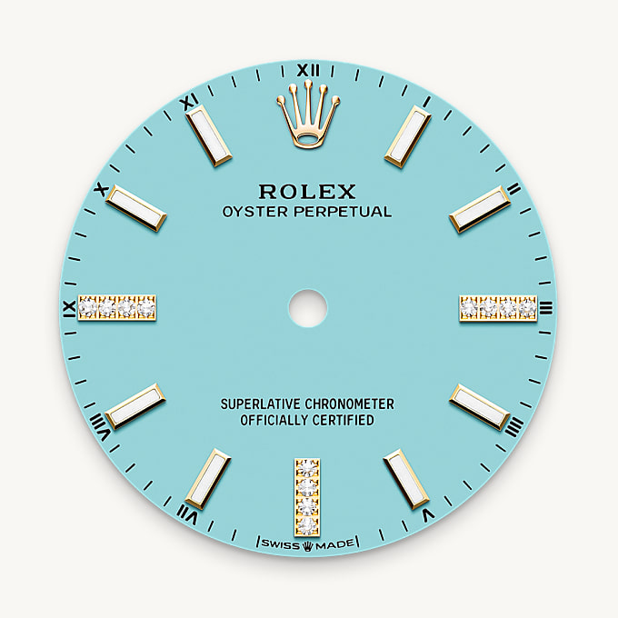 Rolex Oyster Perpetual 34, Esfera azul turquesa