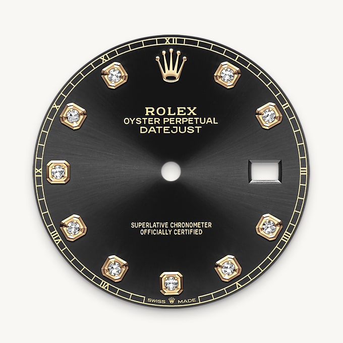 Rolex Datejust 41, Esfera negro vivo
