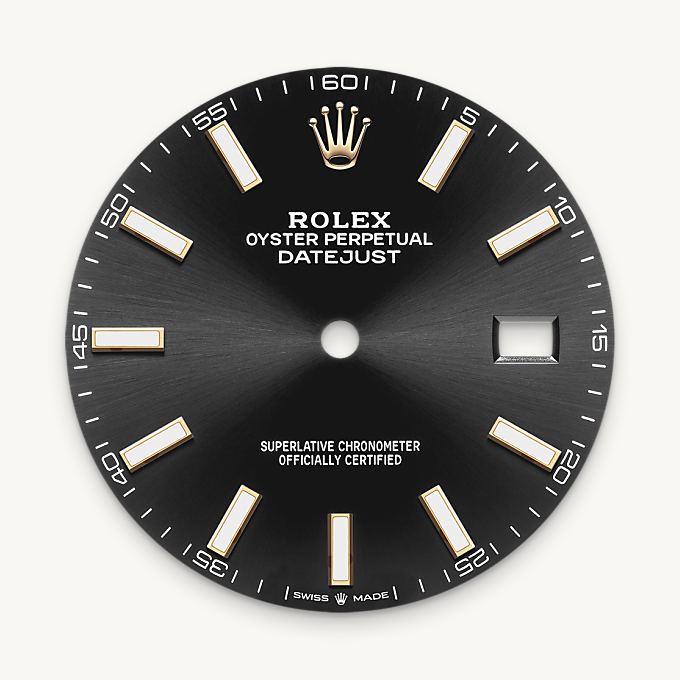 Rolex Datejust 41, Esfera negro vivo