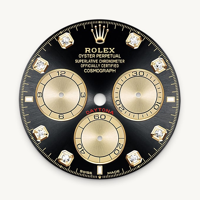 Rolex Cosmograph Daytona, Esfera negro vivo y dorada