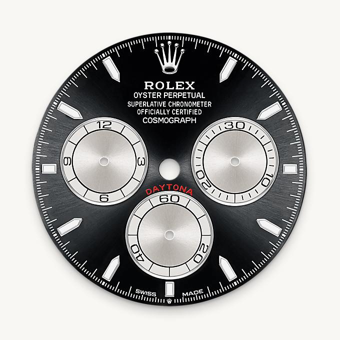 Rolex Cosmograph Daytona, Esfera negro vivo y acero