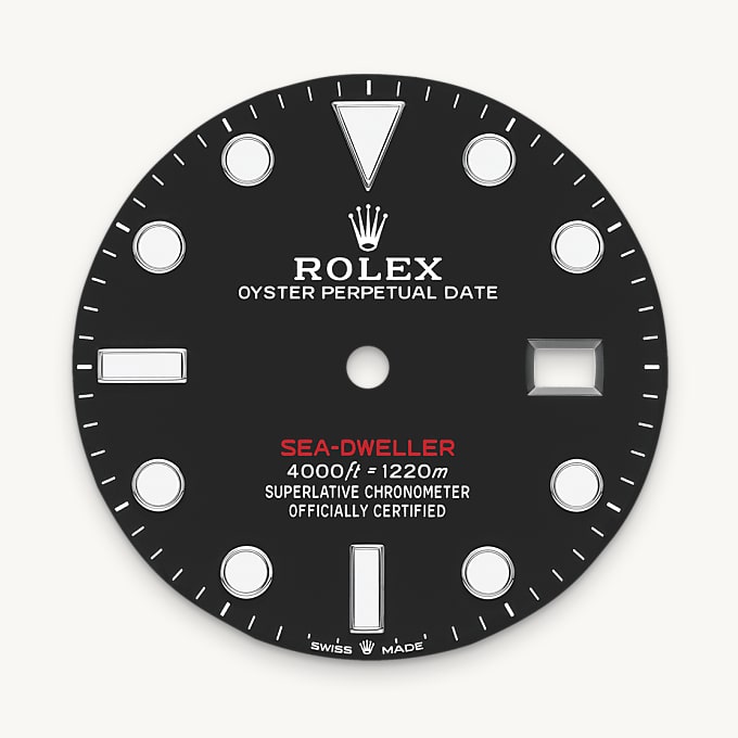 Rolex Sea-Dweller, Esfera negro intenso