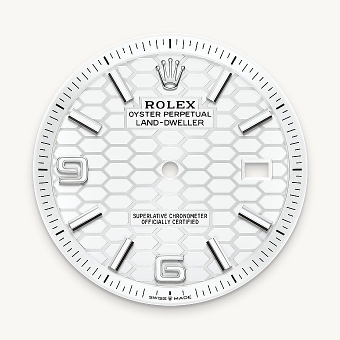 Rolex Land-Dweller 40, Esfera blanco intenso