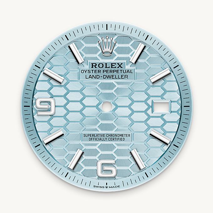 Rolex Land-Dweller 40, Esfera azul glaciar
