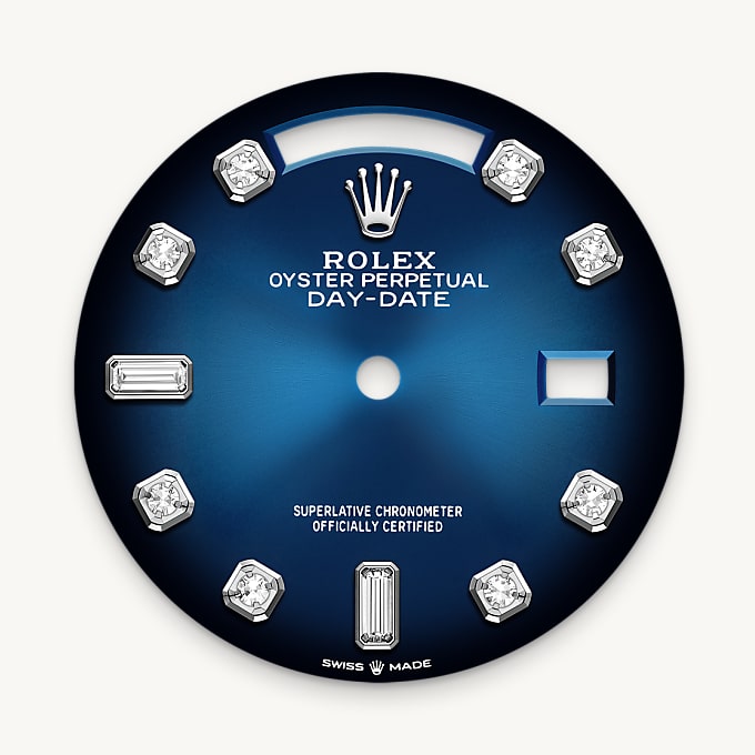 Rolex Day-Date 36, Esfera en azul sombreado