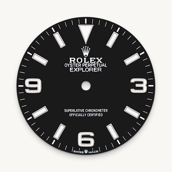 Rolex Explorer 40, Esfera negra