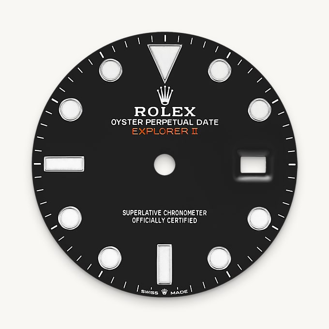 Rolex Explorer II, Esfera negra