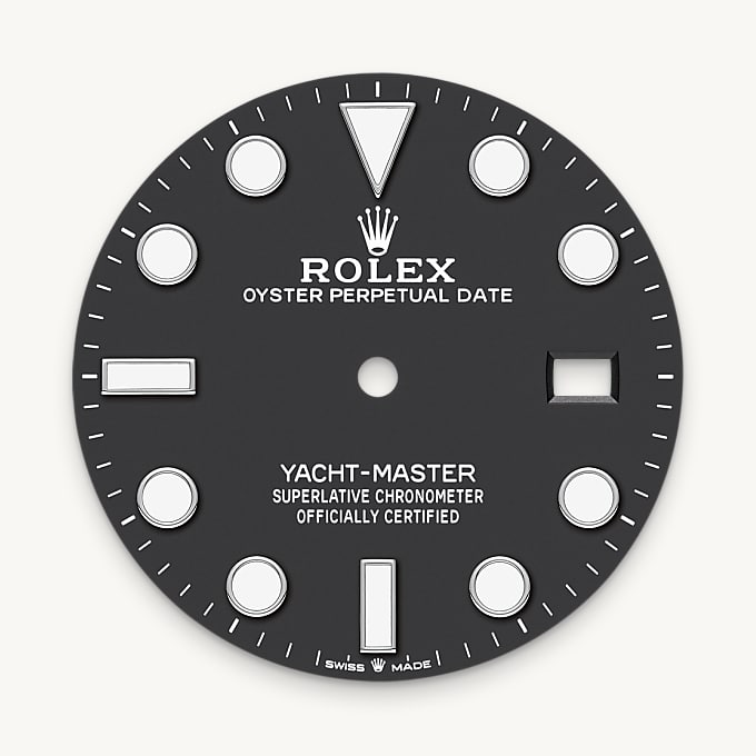 Rolex Yacht-Master 42, Esfera negro intenso