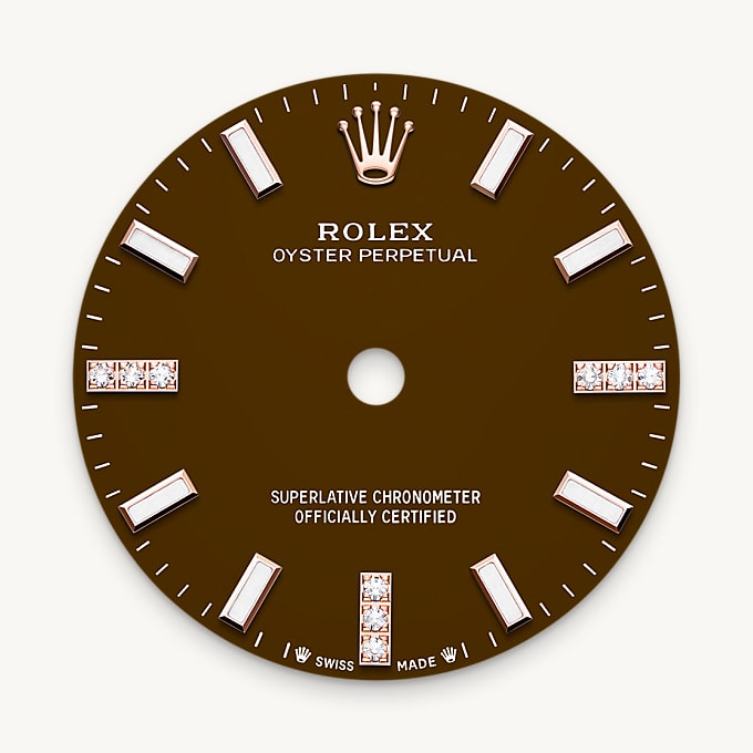 Rolex Oyster Perpetual 28, Esfera brown stone 