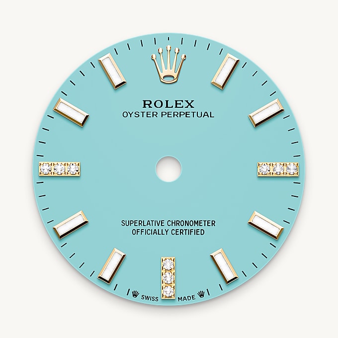 Rolex Oyster Perpetual 28, Esfera azul turquesa