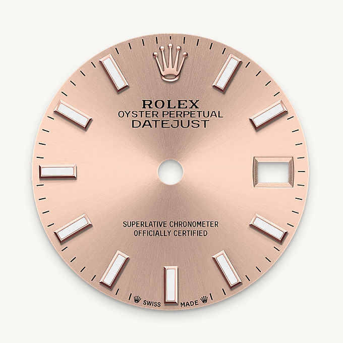Rolex Lady-Datejust, Esfera color rosé
