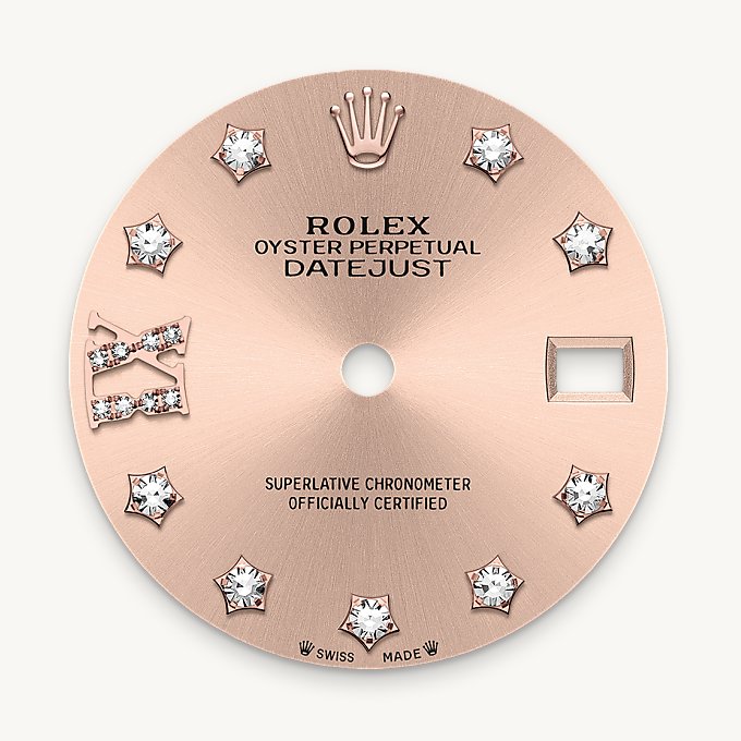 Rolex Lady-Datejust, Esfera color rosé