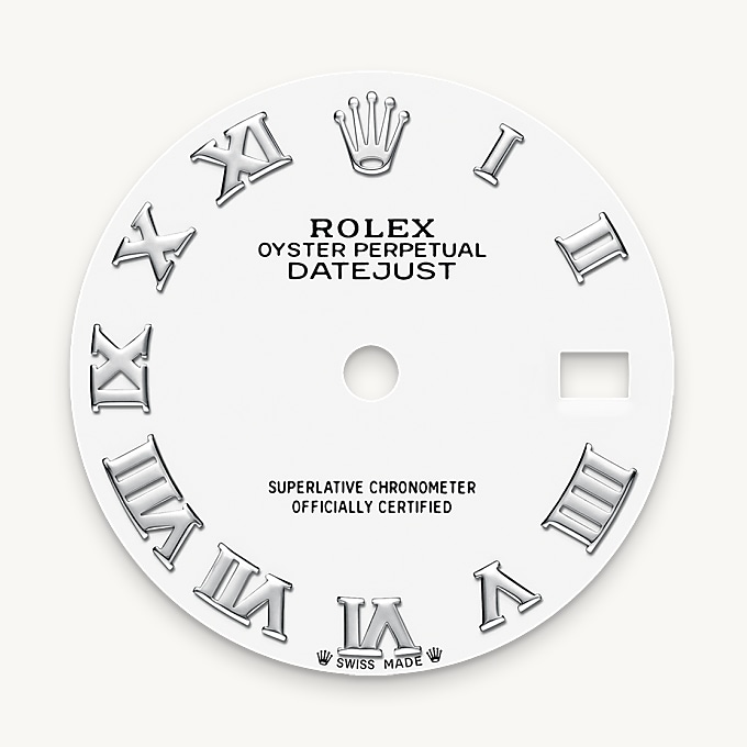 Rolex Lady-Datejust, Esfera blanca