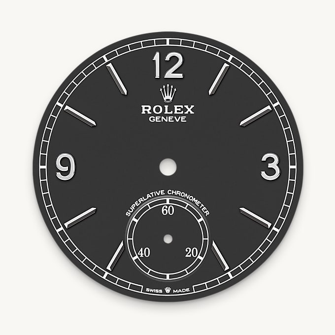 Rolex 1908, Esfera negro intenso