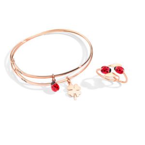 Look oro rosa mariquitas